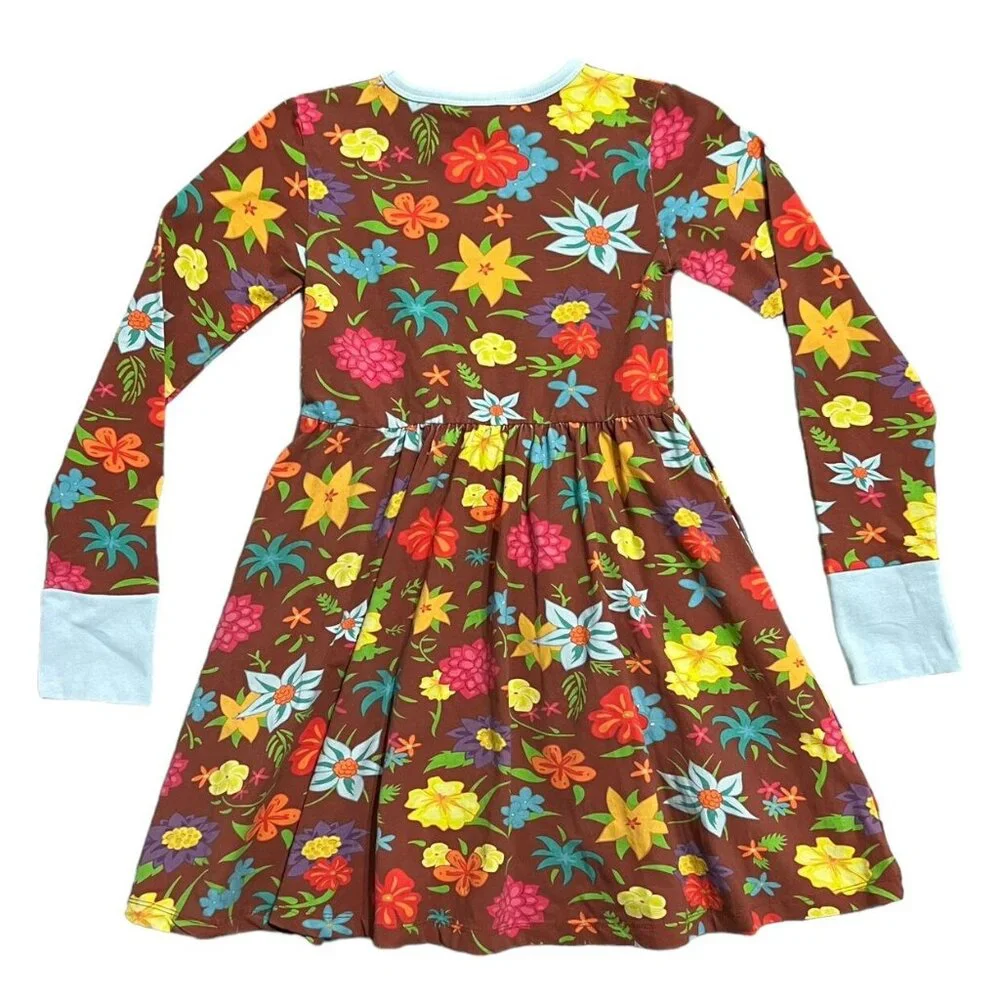 Coddi & Womple 7Y Organic Jungle Bouquet Dress
